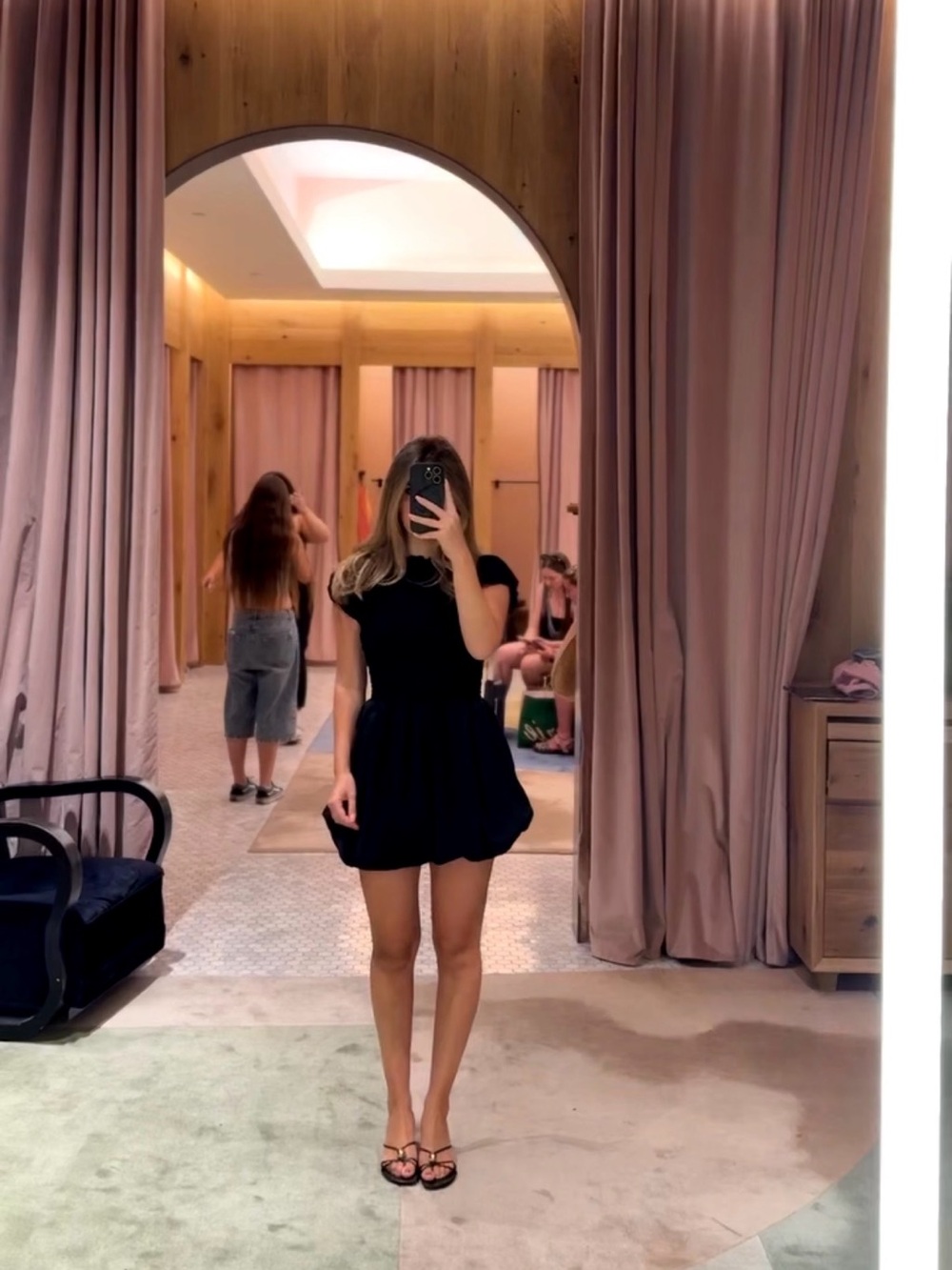 Aritzia Chic Little Black Mini Dress